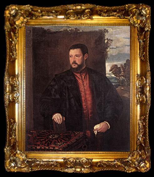 framed  BECCARUZZI, Francesco Portrait of a Man fg, ta009-2
